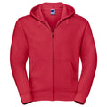 Classic Red - Front - Russell Mens Authentic Full Zip Hoodie