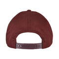 Maroon - Side - Flexfit Unisex Adult Premium Snapback Cap