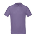 Lilac - Front - B&C Mens Polo Shirt