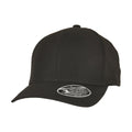 Black - Front - Flexfit Unisex Adult 110 Ripstop Snapback Cap