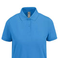 Lake Blue - Back - B&C Womens-Ladies My Polo Shirt