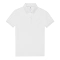 White - Front - B&C Womens-Ladies My Polo Shirt