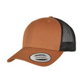 Caramel-Black - Front - Flexfit Unisex Adult Retro Two Tone Trucker Cap