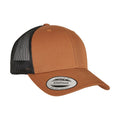 Caramel-Black - Back - Flexfit Unisex Adult Retro Two Tone Trucker Cap