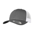 Dark Grey-White - Front - Flexfit Unisex Adult Retro Two Tone Trucker Cap