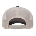 Navy-Silver - Back - Flexfit Unisex Adult Retro Two Tone Trucker Cap