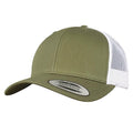 Buck-White - Back - Flexfit Unisex Adult Retro Two Tone Trucker Cap