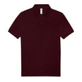 Heather Burgundy - Front - B&C Mens My Polo Shirt