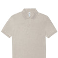 Heather Grey Fog - Back - B&C Mens My Polo Shirt