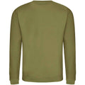 Khaki Green - Back - Awdis Unisex Adult Soft Touch Sweatshirt