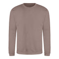 Mocha Brown - Front - Awdis Unisex Adult Soft Touch Sweatshirt