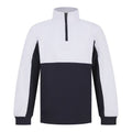 Navy-White - Front - Finden & Hales Childrens-Kids Contrast Panel Track Top