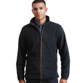 Black-Brown - Back - Premier Mens Artisan Fleece Jacket