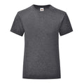 Light Graphite - Front - Fruit of the Loom Girls Iconic T-Shirt