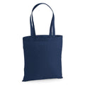 French Navy - Front - Westford Mill Premium Cotton Tote Bag