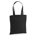 Black - Front - Westford Mill Premium Cotton Tote Bag