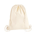 Natural - Front - Westford Mill Premium Cotton Drawstring Bag