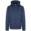 Blue Melange - Front - Awdis Unisex Adult Polyester Sports Hoodie