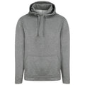 Grey Melange - Front - Awdis Unisex Adult Polyester Sports Hoodie