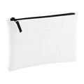 White-Black - Front - Bagbase Grab Pouch