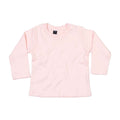 Powder Pink - Front - Babybugz Baby Long-Sleeved T-Shirt