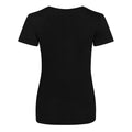 Solid Black - Back - Awdis Womens-Ladies Triblend Girlie T-Shirt