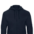 Navy - Back - B&C Unisex Adult ID.205 50-50 Full Zip Hoodie