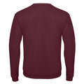 Burgundy - Back - B&C Mens ID.202 50-50 Sweatshirt