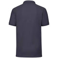 Deep Navy - Back - Fruit of the Loom Mens 65-35 Polo Shirt