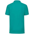 Emerald - Back - Fruit of the Loom Mens 65-35 Polo Shirt