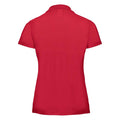 Classic Red - Back - Russell Womens-Ladies Polycotton Classic Polo Shirt