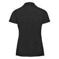 Black - Back - Russell Womens-Ladies Polycotton Classic Polo Shirt