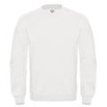 White - Front - B&C Mens ID.002 Cotton Sweatshirt