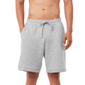 Athletic Heather - Side - Bella + Canvas Mens Sponge Fleece Sweat Shorts