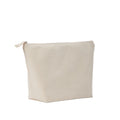 Natural - Back - Nutshell Luxe Canvas Accessory Bag