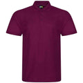 Burgundy - Front - PRO RTX Mens Polyester Polo Shirt