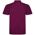 Burgundy - Back - PRO RTX Mens Polyester Polo Shirt