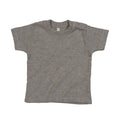 Heather Grey Melange - Front - Babybugz Baby Melange T-Shirt