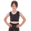 Black - Lifestyle - SF Minni Girls Fashion Crop Top