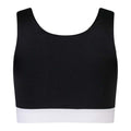 Black-White - Back - SF Minni Girls Fashion Crop Top