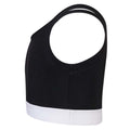 Black-White - Side - SF Minni Girls Fashion Crop Top