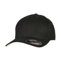 Black - Front - Flexfit Unisex Adult Cotton Twill Baseball Cap