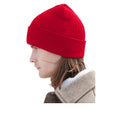 Classic Red - Side - Beechfield Unisex Adult Original Polylana Cuffed Beanie