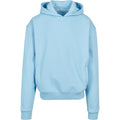 Baltic Blue - Front - Build Your Brand Mens Oversized Hoodie