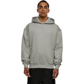 Heather Grey - Back - Build Your Brand Mens Oversized Hoodie