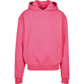 Hibiscus Pink - Front - Build Your Brand Mens Oversized Hoodie