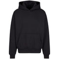 Black - Front - Build Your Brand Mens Oversized Hoodie