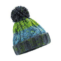 Electric Grey - Back - Beechfield Childrens-Kids Corkscrew Pom Pom Beanie