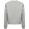 Heather Grey - Back - SF Womens-Ladies Slounge Heather Cropped Sweatshirt