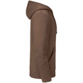 Mocha - Side - Russell Mens Authentic Hoodie